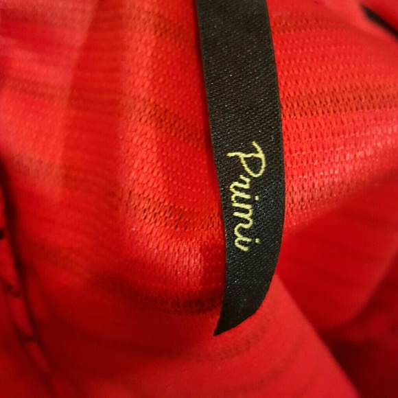 Primi Red and Black Stripped Mini Skirt size M - Picture 4 of 5